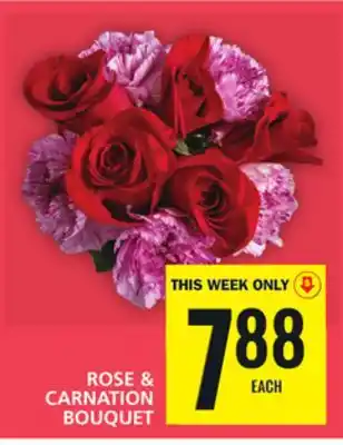 Food Basics Rose & carnation bouquet offer