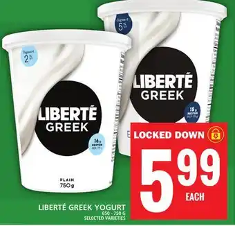 Food Basics Liberté greek yogurt offer