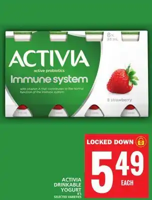 Food Basics Activia drinkable yogurt offer
