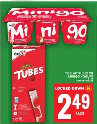 Food Basics Yoplait tubes or minigo yogurt offer