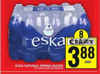 Food Basics Eska natural spring water offer