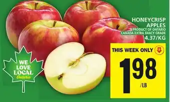 Food Basics Honeycrisp apples offer