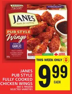 Food Basics Janes pub style fully cooked chicken wings offer