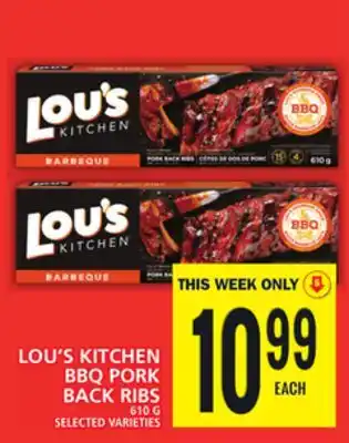 Food Basics Lou's kitchen bbq pork back ribs offer