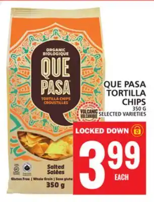 Food Basics Que pasa tortilla chips offer