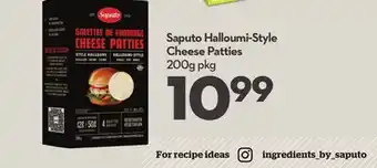 Longo's Saputo halloumi-style cheese patties offer