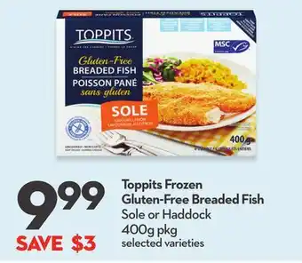 Longo's Toppits frozen gluten-free breaded fish offer