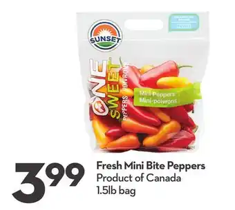 Longo's Fresh mini bite peppers offer