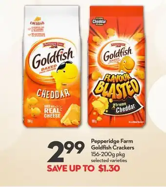 Longo's Pepperidge farm goldfish crackers offer