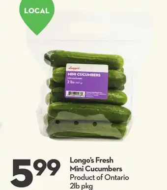 Longo's Longo's fresh mini cucumbers offer