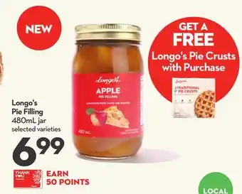 Longo's Longo's pie filling offer
