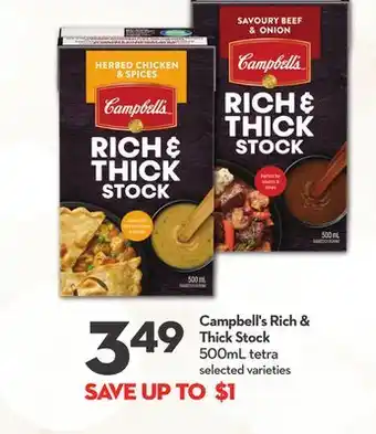 Longo's Campbell's rich & thick stock offer