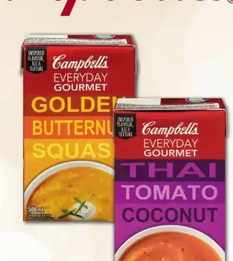 Longo's Campbell's everyday gourmet soup offer
