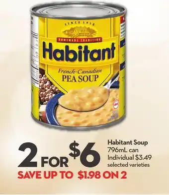 Longo's Habitant soup offer