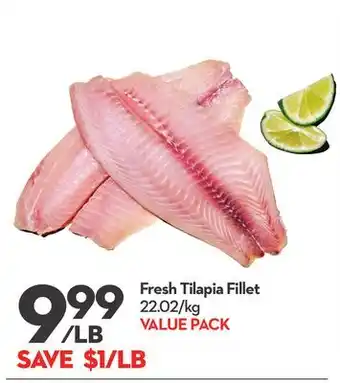 Longo's Fresh tilapia fillet offer