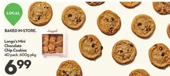 Longo's Longo's mini chocolate chip cookies offer