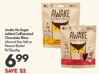 Longo's Awake no sugar added caffeinated chocolate bites offer