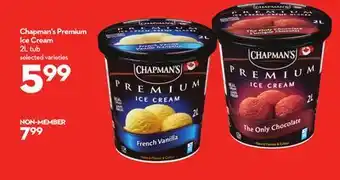 Longo's Chapman's premium ice cream offer
