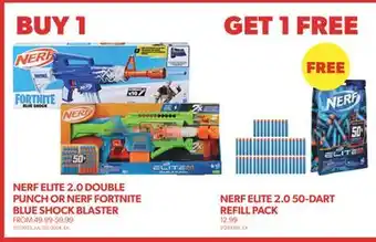 Real Canadian Superstore Nerf elite 2.0 double punch or nerf fortnite blue shock blaster offer