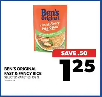 Real Canadian Superstore Ben's original fast & fancy rice, 132 g offer