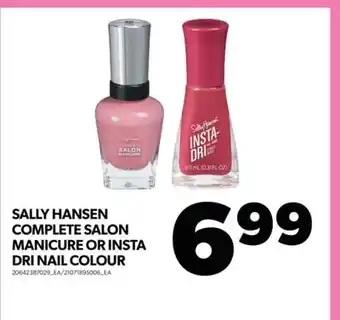 Real Canadian Superstore Sally hansen complete salon manicure or insta dri nail colour offer