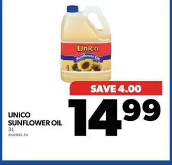 Real Canadian Superstore Unico sunflower oil, 3 l offer