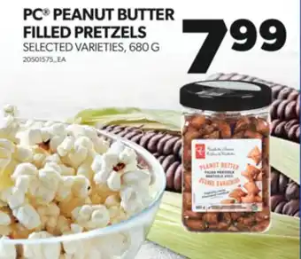 Real Canadian Superstore Pc peanut butter filled pretzels, 680 g offer