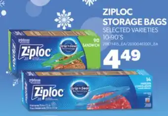 Real Canadian Superstore Ziploc storage bags, 10-90's offer