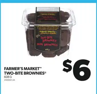 Real Canadian Superstore Farmer's market two-bite brownies , 608 g offer