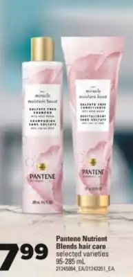 Real Canadian Superstore Pantene nutrient blends hair care, 95-285 ml offer