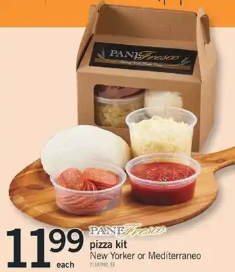 Fortinos Pizza kit new yorker or mediterraneo offer