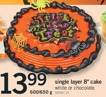 Fortinos Single layer 8 cake 600/650 g offer