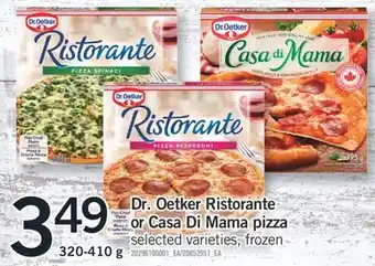 Fortinos Dr. oetker ristorante or casa di mama pizza, 320-410 g offer