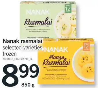 Fortinos Nanak rasmalai, 850 g offer