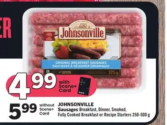 Foodland Johnsonville sausages breakfast, dinner, smoked, fully cooked breakfast or recipe starters 250-500 g offer