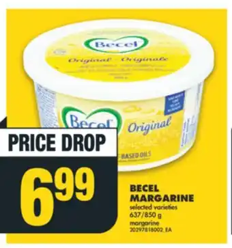 No Frills Becel margarine, 637/850 g offer