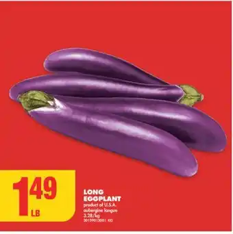No Frills Long eggplant offer