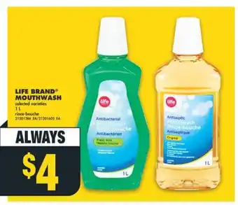 No Frills Life brand mouthwash, 1 l offer
