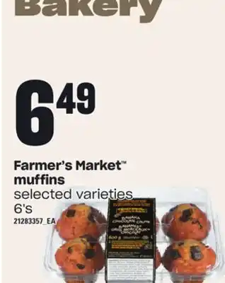 Independent Grocer Farmer's market muffins, 6's offer