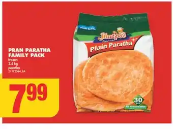 No Frills Pran paratha family pack, 2.4 kg offer