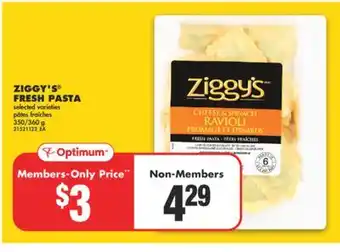 No Frills Ziggy's fresh pasta, 350/360 g offer