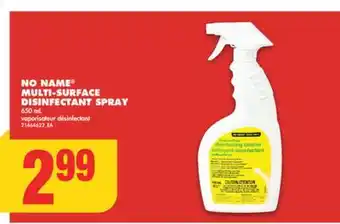 No Frills No name multi-surface disinfectant spray, 650 ml offer