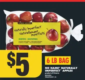 No Frills No name naturally imperfect apples, 6 lb bag offer