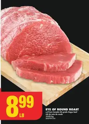 No Frills Eye of round roast offer