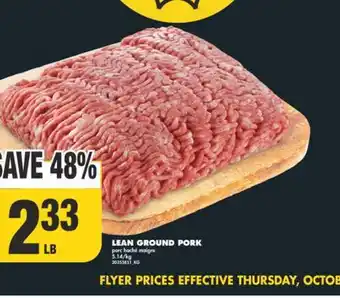 No Frills Lean ground pork offer