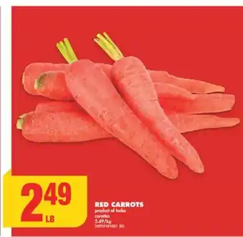 No Frills Red carrots offer