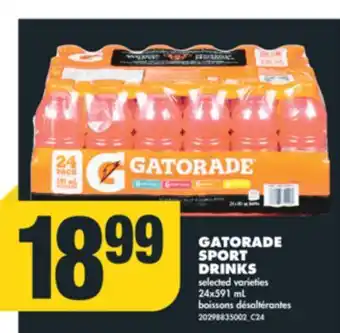 No Frills Gatorade sport drinks, 24x591 ml offer