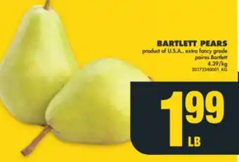No Frills Bartlett pears offer