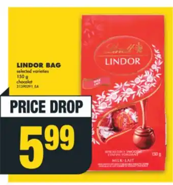 No Frills Lindor bag, 150 g offer