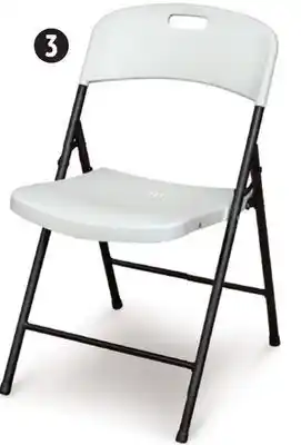 Canadian Tire For living plastic folding chair, white offer